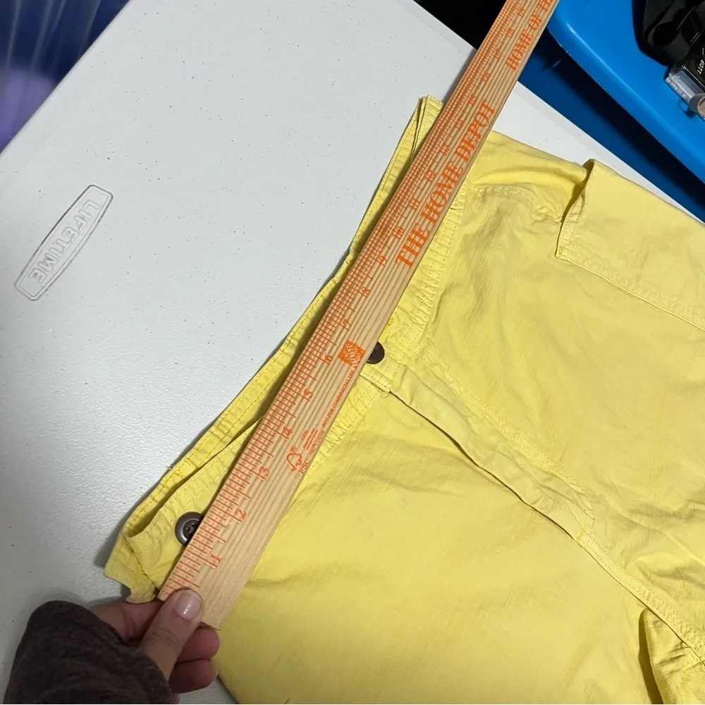 Everlane Butter Yellow The Fatigue Barrel Pant Linen Cotton Preppy Coastal 6 G2 - Picture 9 of 9